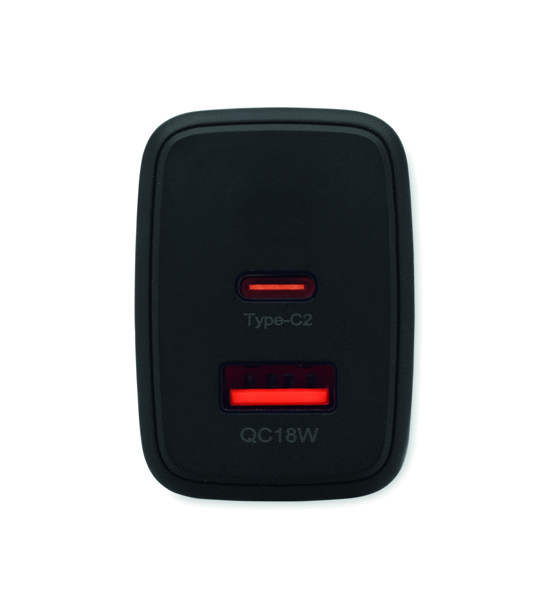 EU 2-pole wall adapter/charger Exten