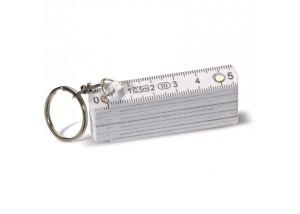 Mini foldable ruler with keyring 0.5m