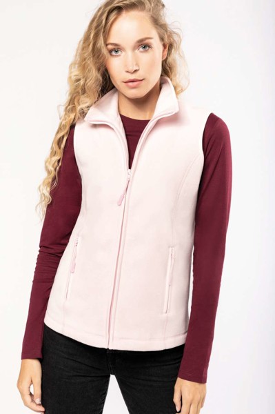 Melodie - Ladies' Microfleece Gilet - White / L