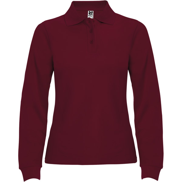 Estrella long sleeve women s polo Garnet 2XL Mompalao