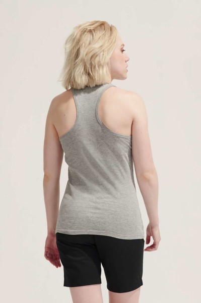 Sol's Justin Women - Racerback Tank Top - White / S