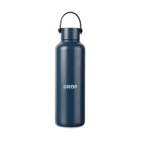 VINGA Bouteille 600ml en acier recyclé RCS Baltimore - Bleu Marine