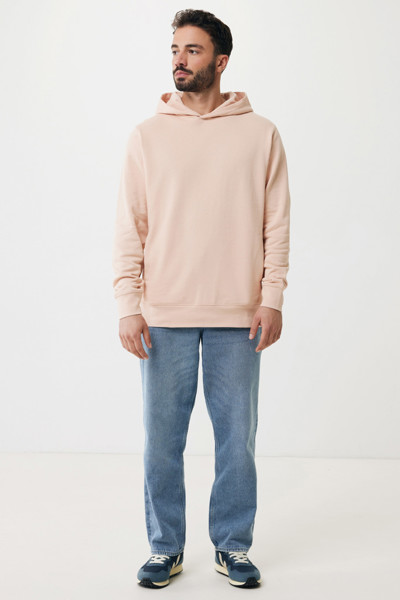 Iqoniq Yengo recycled cotton hoodie with sidepockets - Peach Nectar / L