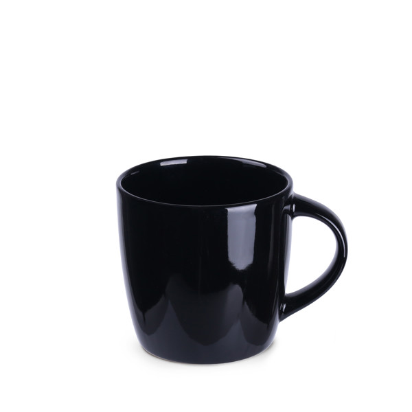 Handy porcelain mug, 85 mm diameter - Black