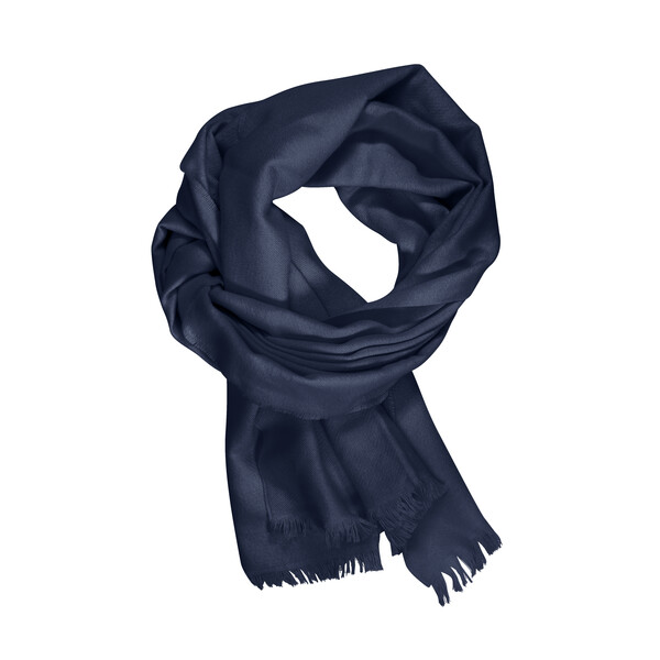 Écharpe coton biologique 130g ALIX - bleu marine