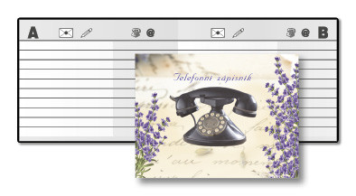 Telefonní Zápisník - Lamino 2 - Mix