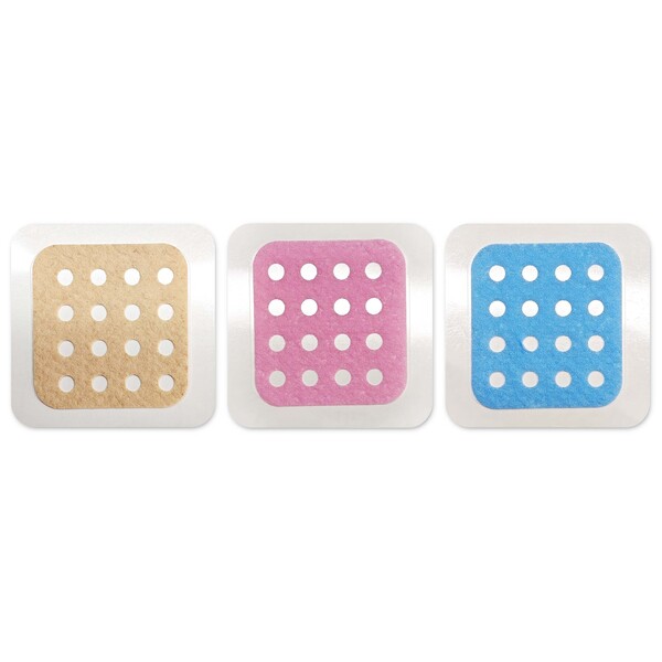 3-pieces anti scratch patches with full colour printed paper envelope