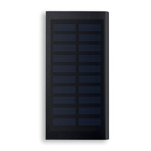 Napelemes külső akkumulátor Solar Powerflat - fekete