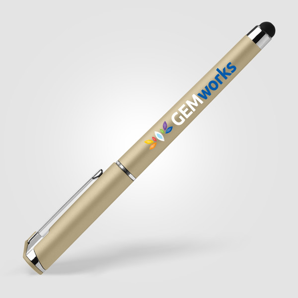 Islander Gel Softy Metallic avec Stylet - Or / Sérigraphie