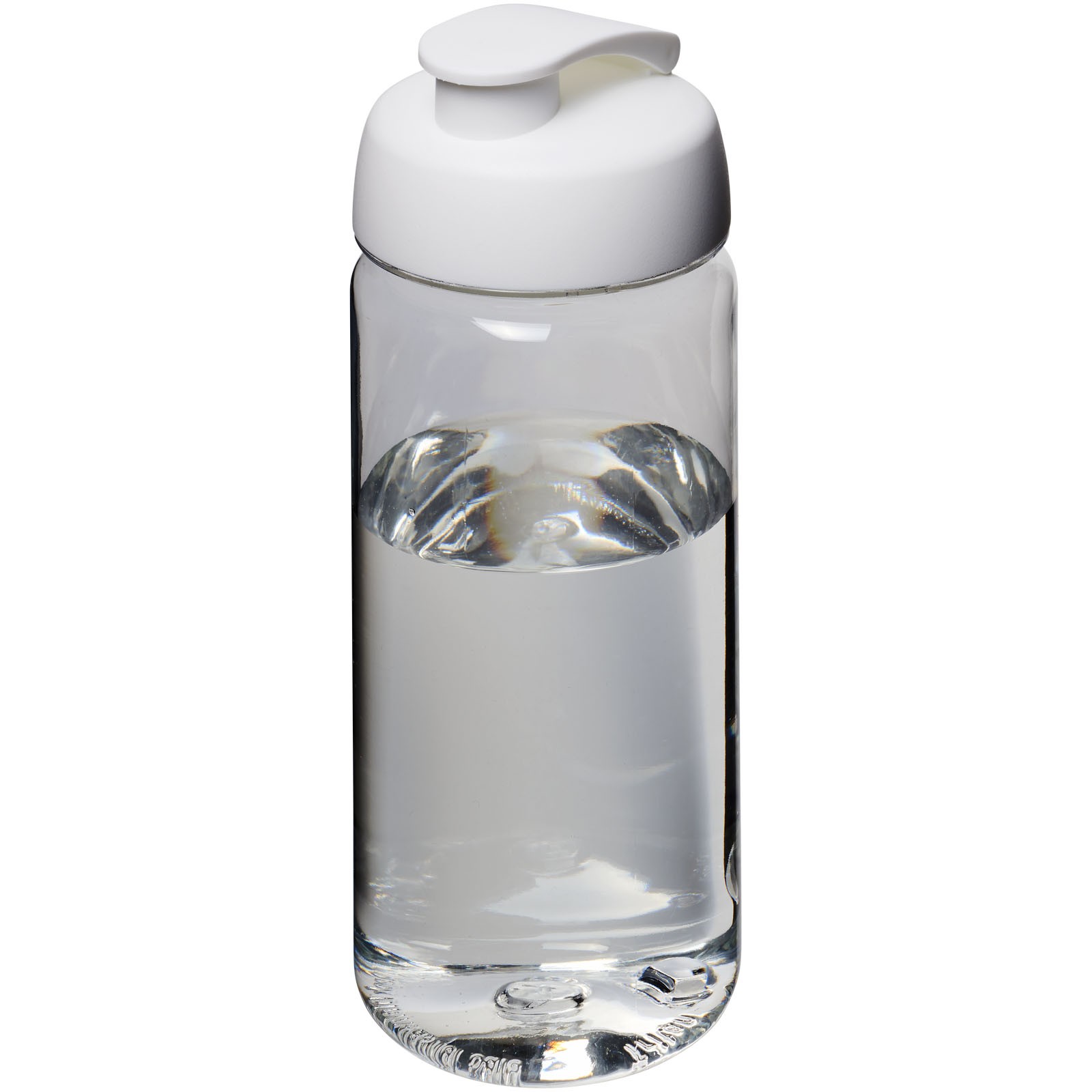 Sportovní láhev s vyklápěcím víčkem Octave Tritan™ 600 ml - Průhledná / Bílá