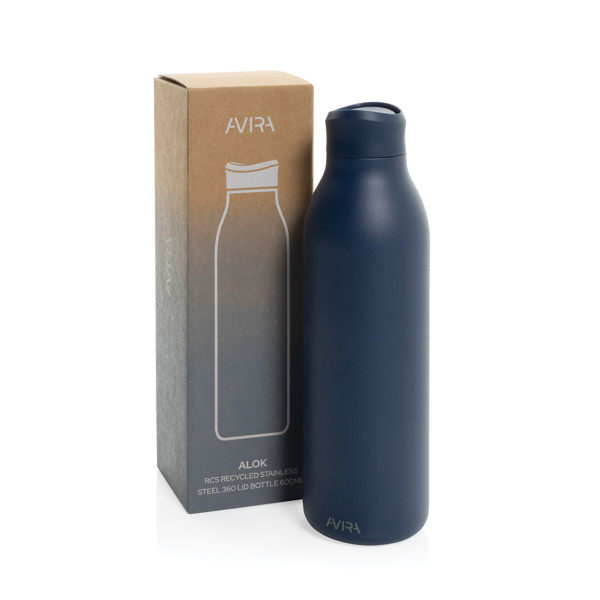 Bottiglia Avira Alok in rAcciaio 360 RCS 600ML - Blu Navy