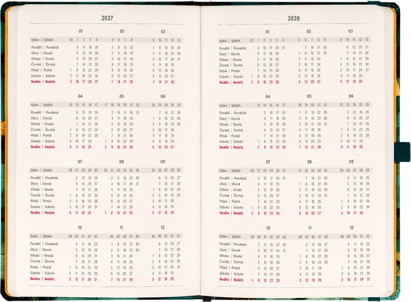 Notique Planbook Diář/Notes Kočka 2027, 13 x 21 cm - Východní