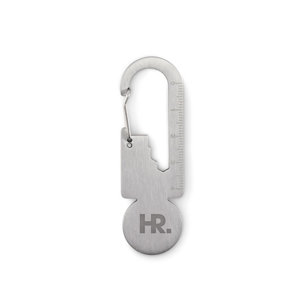 Multifunctional key ring token Multikey - Silver