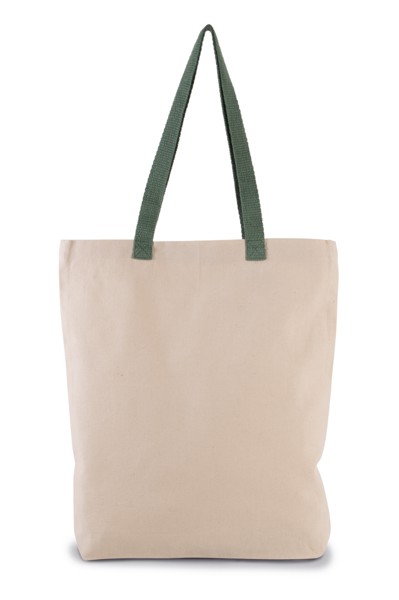 Bevásárlótáska Kontrasztos Színű Füllel - Natural / Navy
