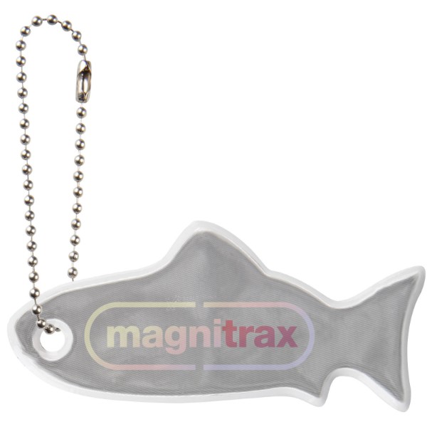 Reflective hanger fish - White