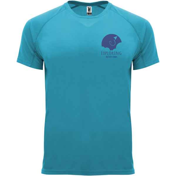 T-shirt Bahrain en maille piquée à manches courtes pour homme - Turquoise / M