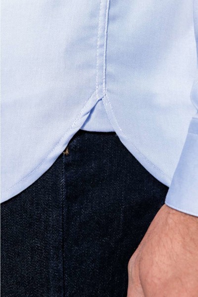 Men's Pinpoint Oxford Long-Sleeved Shirt - White / XL