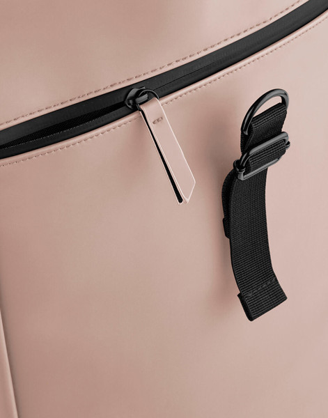 Matte Pu Rolltop Backpack - Black / ONE SIZE