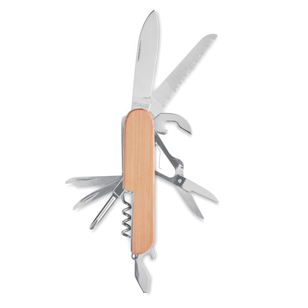 Multi tool pocket knife bamboo Lucy Lux