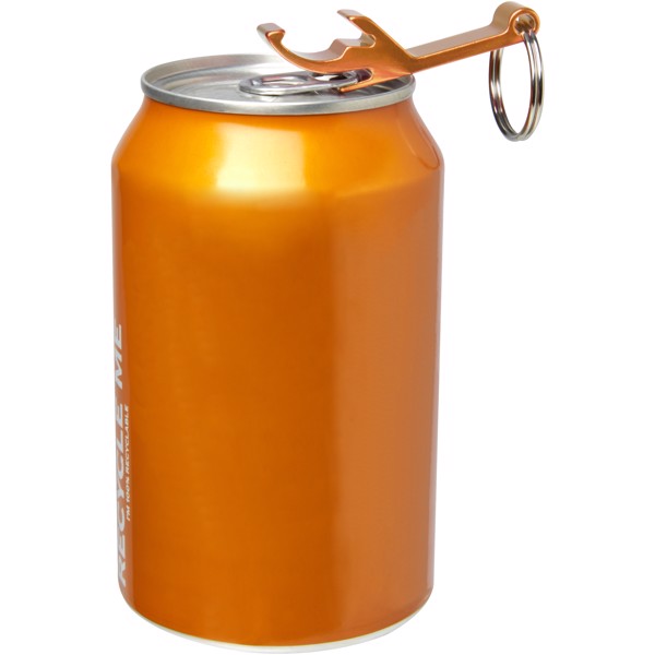 Tao bottle and can opener keychain - Orange