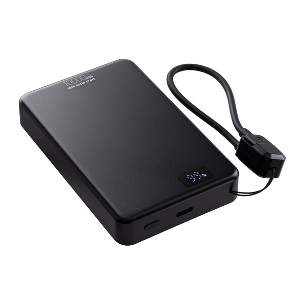 Powerbank sans fil magnétique 15W WATTRON PRO X ALU - noir / 10000 mAh