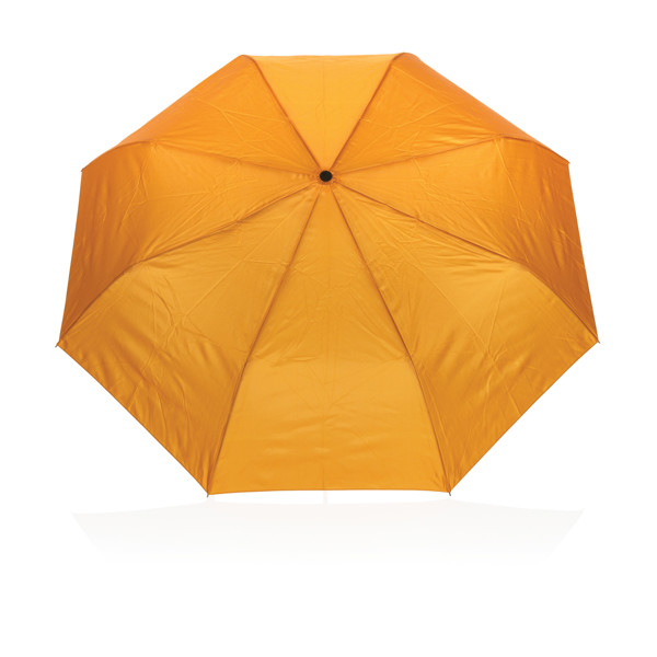 21" Impact AWARE™ 190T mini auto open umbrella - Sundial Orange