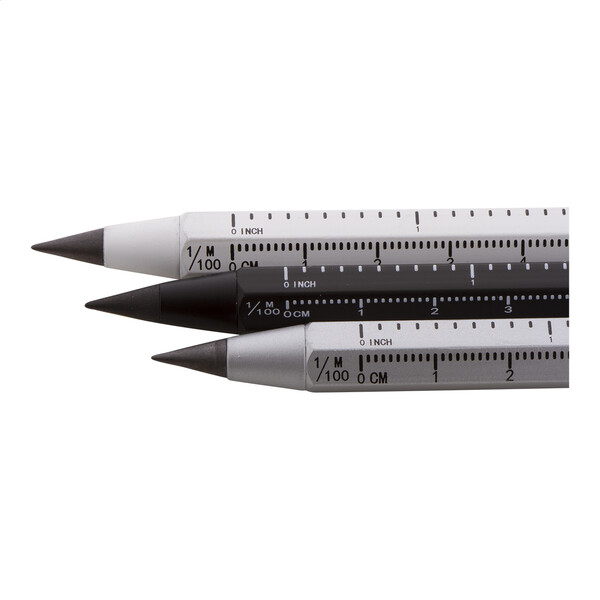 Inkless Pen With Ruler Ruloid - Black