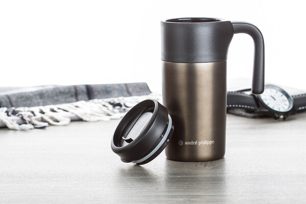 Mug thermos Arnoux - Bronze / Noir