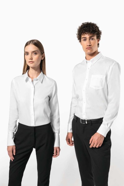 Ladies' Long-Sleeved Non-Iron Shirt - White / XL