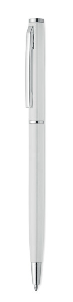 Recycled aluminium ball pen Nimes - White