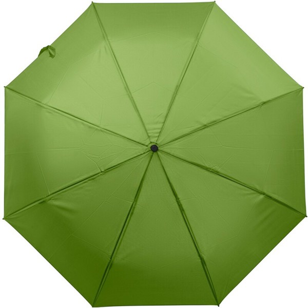 RPET manual umbrella, foldable - light green