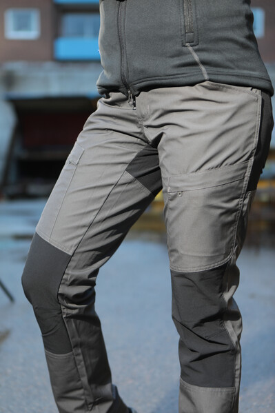 2521 servicepant stretch lady grey/black 32