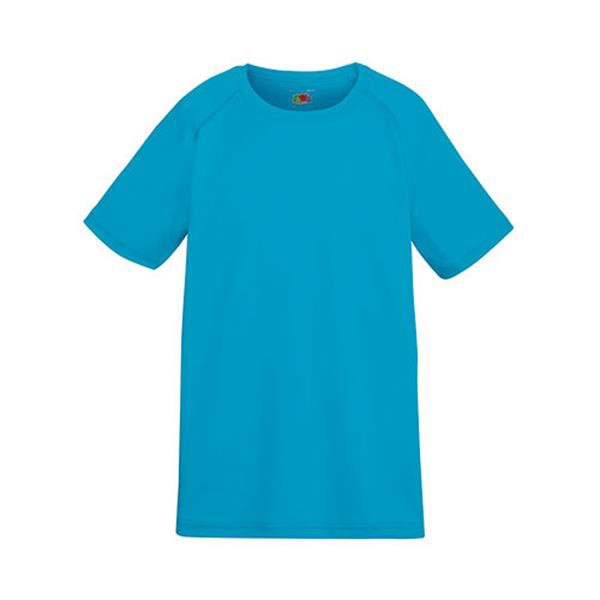 T-Shirt Performance T Kids 140G - 100% Poliéster - Azul Turquesa / 5_6