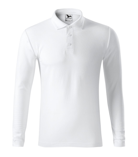 Polokošeľa Pánska Malfini® Pique Polo Ls - Biela / XL