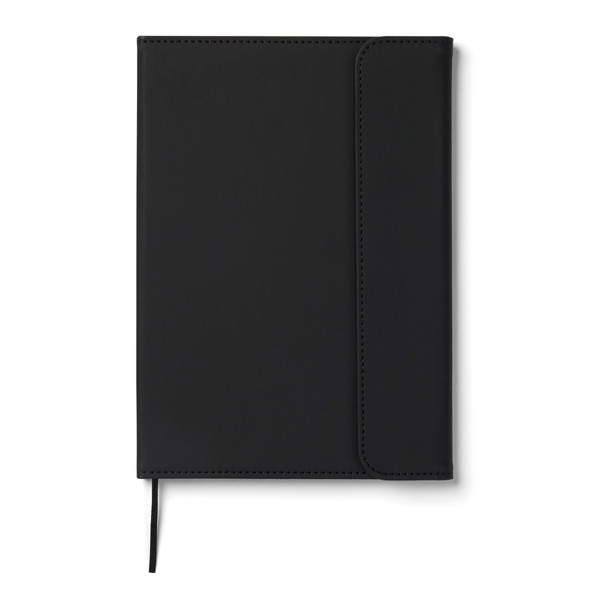 VINGA Baltimore GRS certified paper & PU notebook - Black