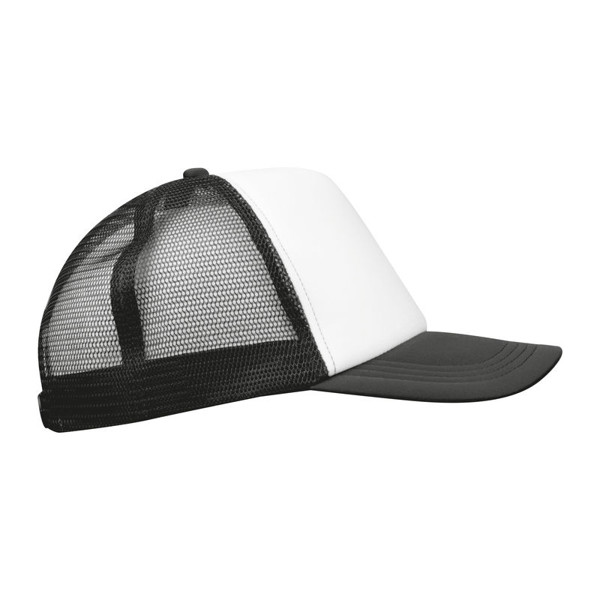 5-panel Trucker Cap Egmond - Black
