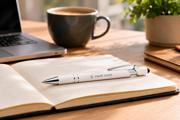 Esferográfica Primo | Reciclada | Stylus - branco