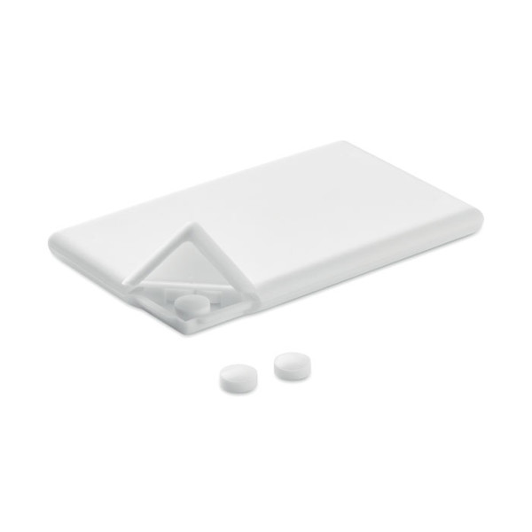Mintcard dispenser, 8g mints, credit card size - White