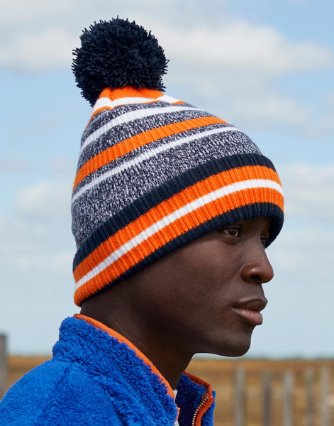 Multi-Sport Fan Beanie - French Navy / Orange / White / ONE SIZE