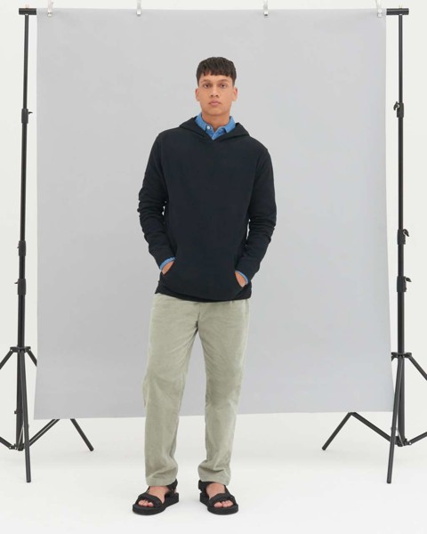 Corcovado Organic Hoodie - Heather Grey / L