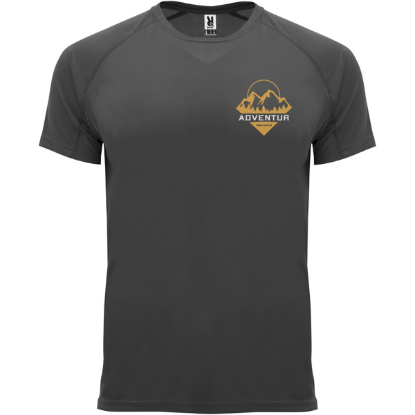 T-shirt Bahrain en maille piquée à manches courtes pour homme - Dark Lead / 4XL