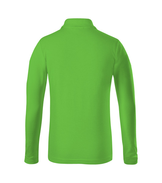 Polokošile Dětská Malfini® Pique Polo Ls - Apple Green / 158 cm/12 let