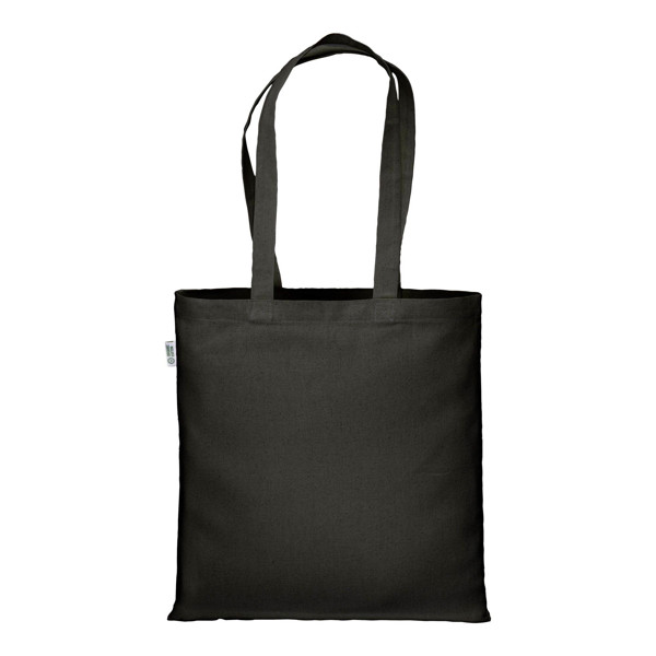 220/G M2 Organic Cotton Shopping Bag, Long Hanles - Black
