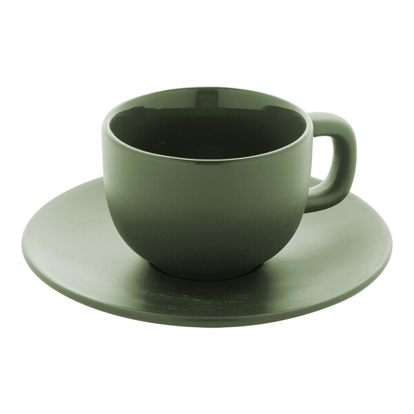 Zestaw filiżanek do cappuccino Caturra Plus - Zielony