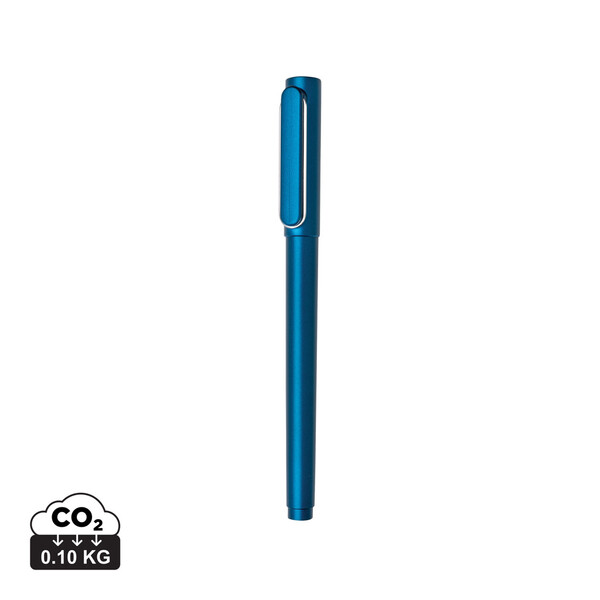 Stylo X6 à capuchon avec encre ultra glissante - Bleu
