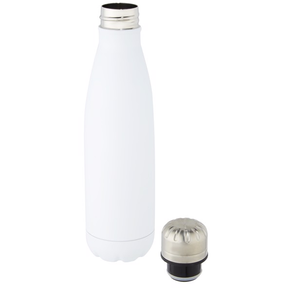Cove 500 ml vakuumisolierte Edelstahlflasche - weiss