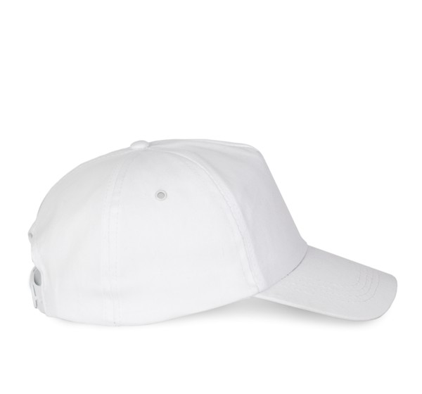 First - 5 Panels Cap - White