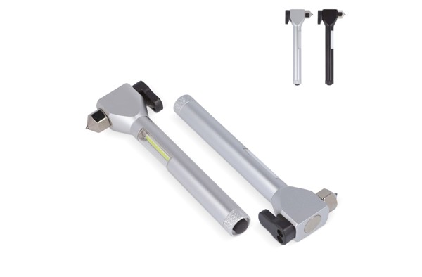Safety Hammer Car with Flashlight - Silver