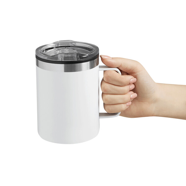 Double-Walled Travel Mug Stylemug - White