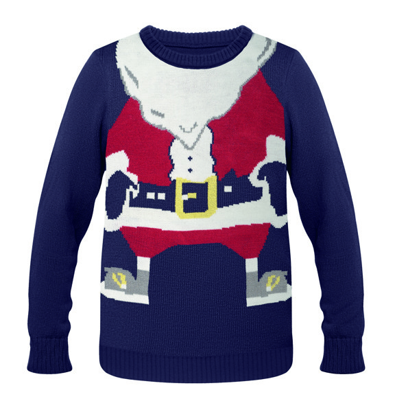Shimas acrylic Christmas sweater L/XL - Blue